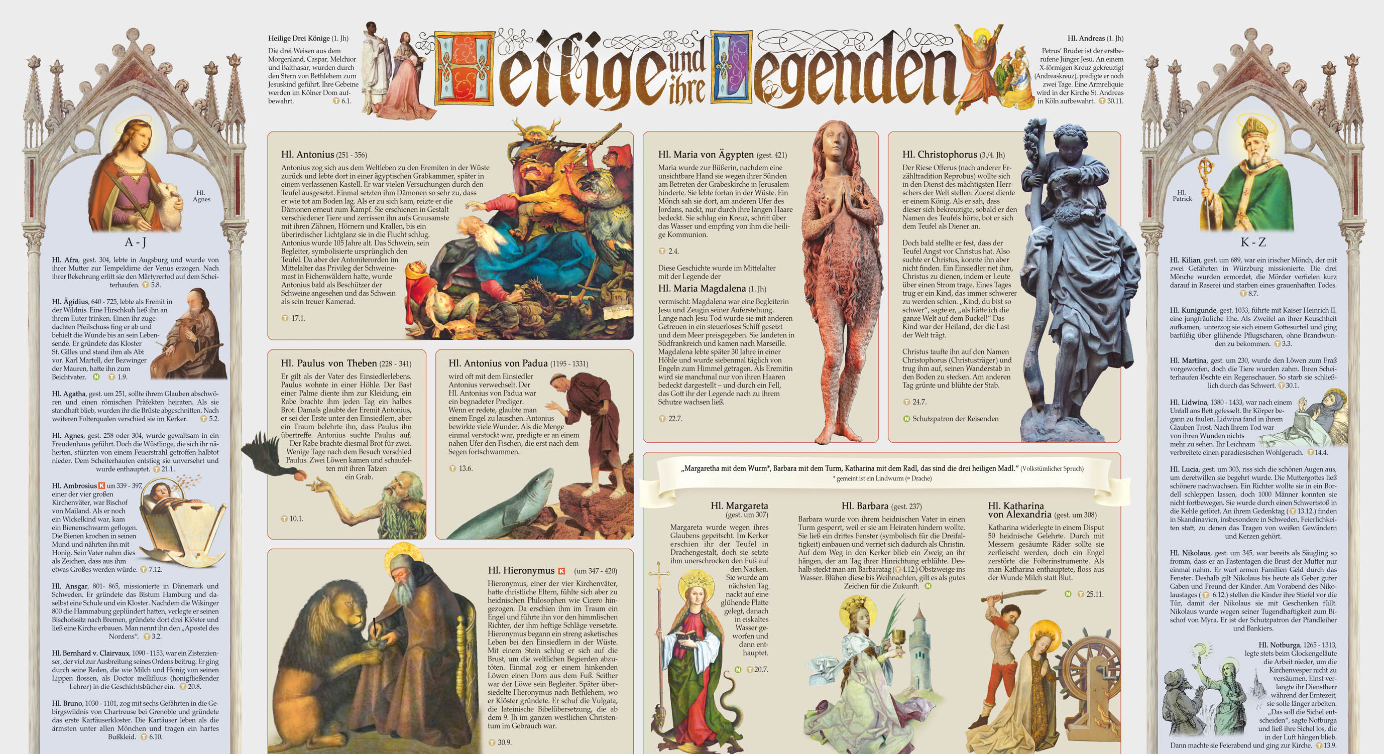 Heilige und ihre Legenden (Detailansicht) POSTER Detail